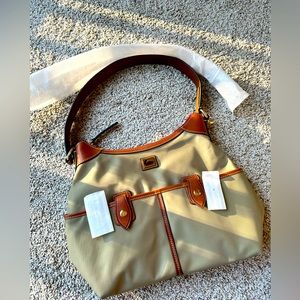 Dooney and  Bourke shoulder bag in duck eggs color
